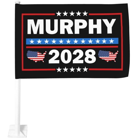 12 X 18 Murphy 2028 Car Flag Chris-Murphy For President 2028 Vote Blue Flags Double Sided Decoration Banner for Car Trucks No Flagpole