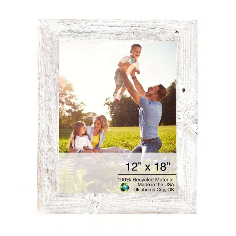 12” X 18” Rustic Farmhouse White Wash Wood Frame 12” X 18” Rustic Farmhouse White Wash Wood Frame