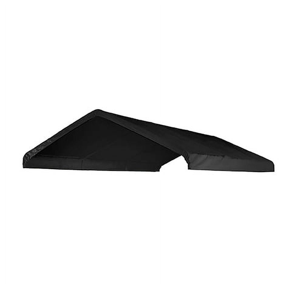 12' X 20' Canopy Replacement Cover - for Frames 10' W X 20' L (See Diagram) Black Carport Replacement Top