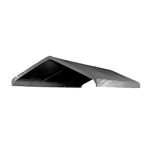 12' X 20' Canopy Replacement Cover - for Frames 10' W X 20' L (See Diagram) Silver Carport Replacement Top