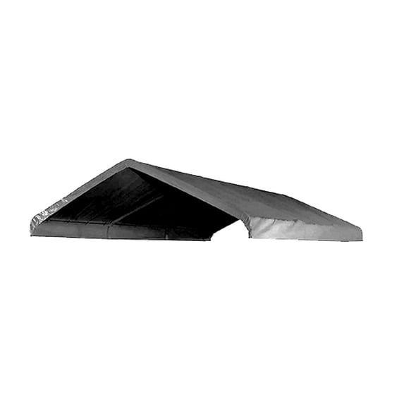 12' X 20' Canopy Replacement Cover - for Frames 10' W X 20' L (See Diagram) Silver Carport Replacement Top