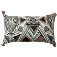 thumbnail image 1 of 12 X 20 Inch Cotton Handwoven Cushion Cover with kilim Pattern, Multicolor, 1 of 2