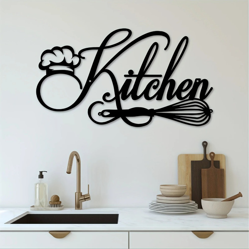 12 X 6.69 Inch Rustic Metal Kitchen Sign - Vintage Farmhouse Wall Decor ...