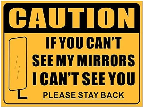 Warning Mirror Sticker 12