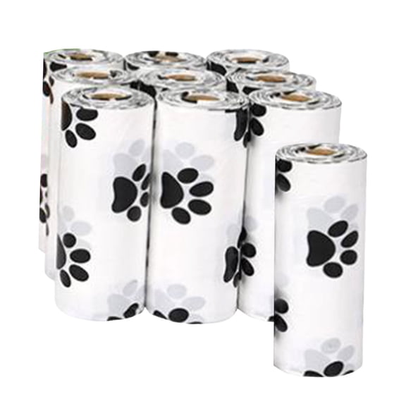 12” X 9”Dog Poop Bags Leakproof Strong & Sturdy Waste Bags For Doggie Cat Pet Dog Poop Bags 10Volumes Green And Degradable Unscented Doggy Poop Bags Leak Proof Dog Bags