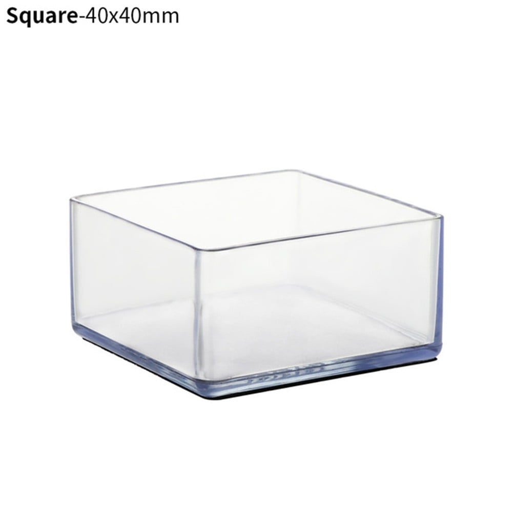 12 X Chair Leg Cap Square Covers Furniture Table Feet Floor Protectors