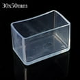 12 X PVC Chair Leg Rectangle Covers Furniture Table Feet Floor