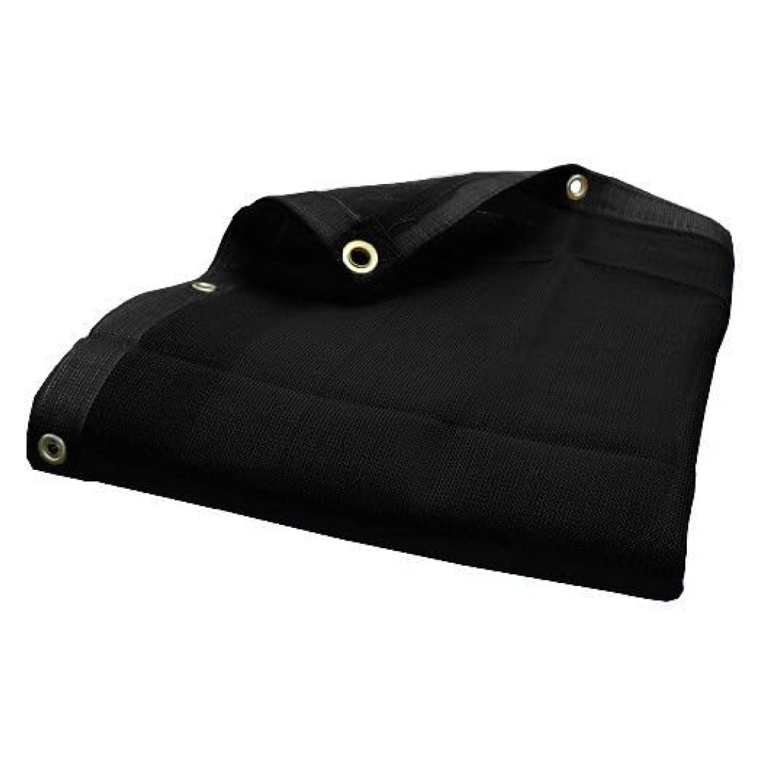 12'X12' (Black) Heavy Duty Mesh Tarp Net Sail Sun Shade Awning and Fence Screen Patio and Canopy Cover
