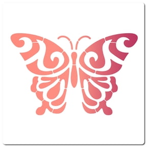 12"X12"Butterfly Stencil Mandala Pattern Templates Reusable Templates Plastic Drawing Painting Stencils Template for Painting