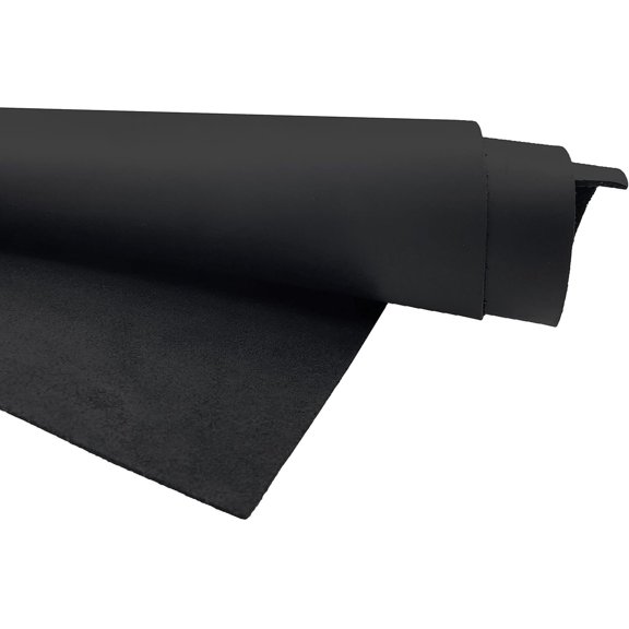 12''X24'' 5-6oz Black Tooling Leather Finished Full Grain Cowhide Leather Import A Grade Leather  1.8-2.1mm Tooling Sewing Hobby Workshop ing Leather