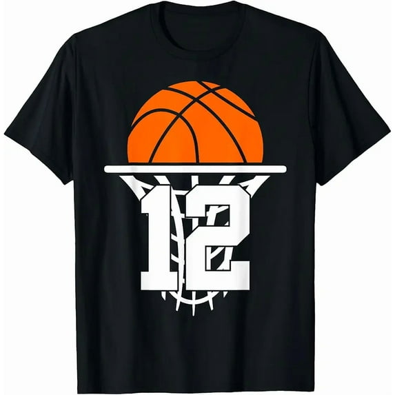 12 YEARS BASKETBALL 12TH BIRTHDAY T-Shirt