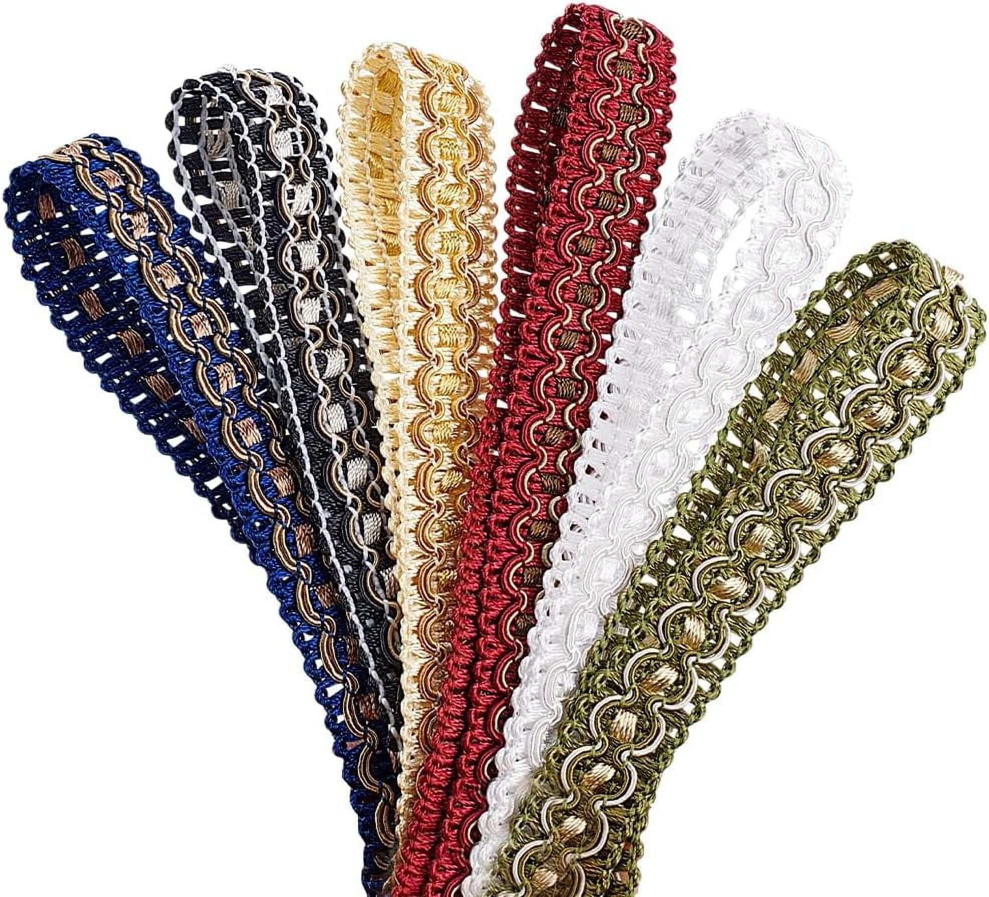 FINGERINSPIRE Passamaneria Treccia Millepiedi In Poliestere – 10 Metri Di Decorazione Rosa – Larghezza 16mm – Ideale Per Cucito, Tende, Costumi E Artigianato Fai-da-te - 5