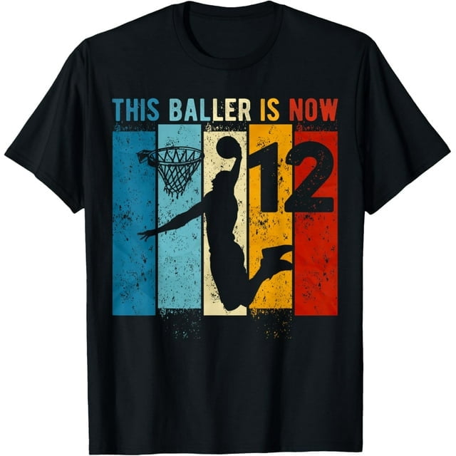 12 Year Old Basketball 12th Birthday Boy T-Shirt