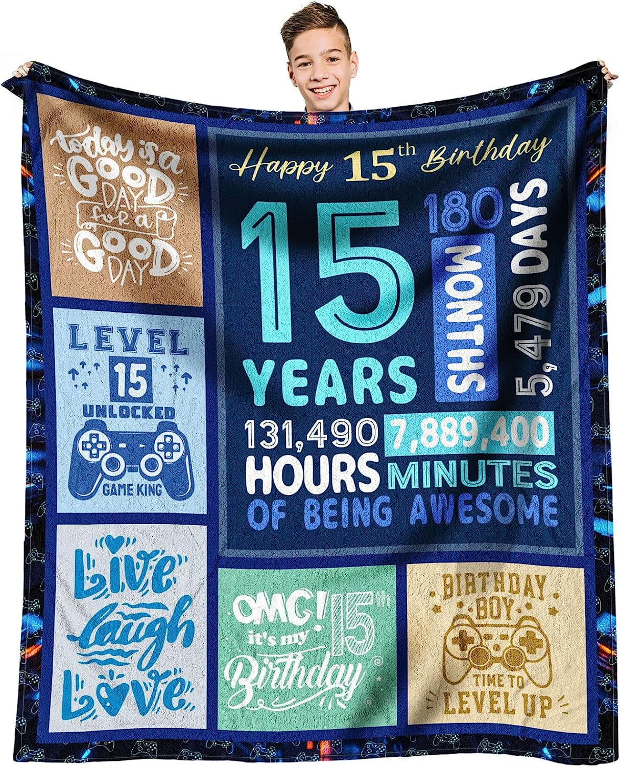 12 Year Old Boy Gifts Birthday Gifts for Age 12 Boy Cool Presents for 12 Year Old Boys Boys 12 yr Old Gift Ideas 12th Birthday Decorations for Boy Throw Blanket 60 x 50 Inch Walmart