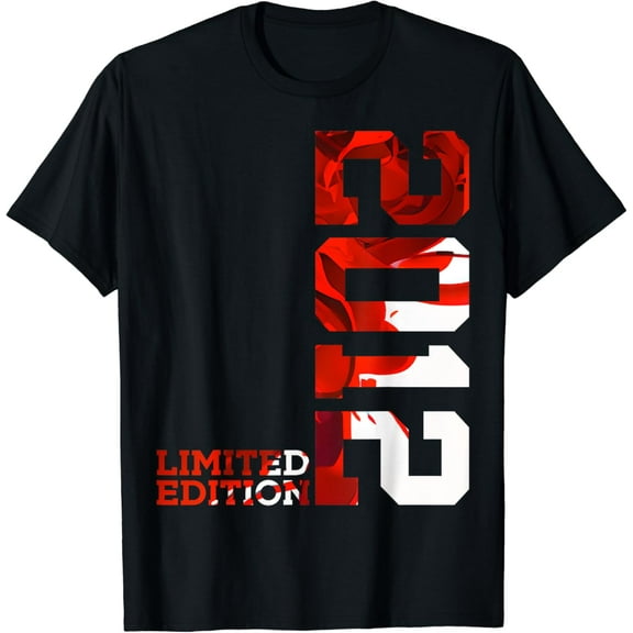 12 Year Old Gifts Vintage 2012 Limited Edition 12th Birthday T-Shirt mens t shirt，black，women，funny，misfits，men，journey