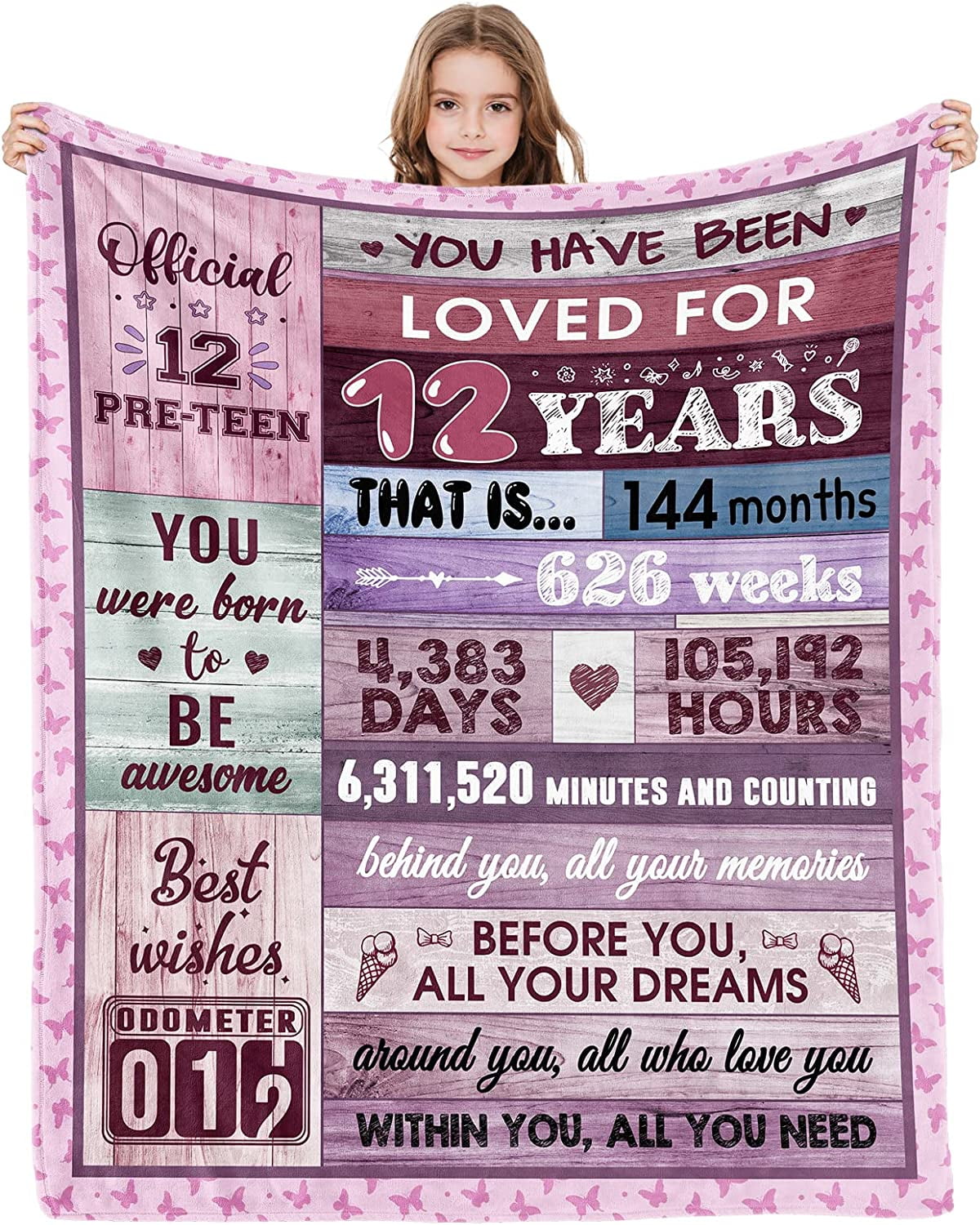 13th Birthday Gifts Blanket for Girls - Best Gifts for 13 Year Old Girls  Blanket - Teenage Girl Gifts for 13 Year Old Girl - 13 Year Old Girl Gift  Ideas Bday Decor 50X60 