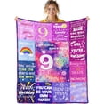 thumbnail image 1 of 12 Year Old Girl Birthday Gifts - 12th Birthday Gifts for Girls,Crown Throw Blanket for Girls Soft Flannel Throw Blanket Gift for Kids Birthday Gifts Decorations for Girls Throw Blanket,40"x50", 1 of 5