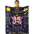 thumbnail image 1 of 12 Year Old Girl Birthday Gifts - 12th Birthday Gifts for Girls,Crown Throw Blanket for Girls Soft Flannel Throw Blanket Gift for Kids Birthday Gifts Decorations for Girls Throw Blanket,60"x80", 1 of 5