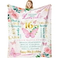 thumbnail image 1 of 12 Year Old Girl Birthday Gifts, Best Gifts for 12 Year Old Girl, 12 Yr Old Girl Birthday Gift Ideas, Birthday Presents for Girls Age 12, 12th Birthday Decorations for Girls Throw Blanket 60"X50", 1 of 5