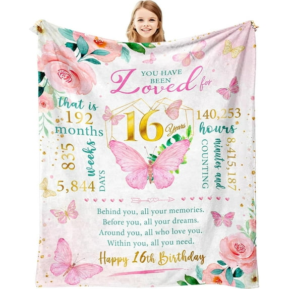 12 Year Old Girl Birthday Gifts, Best Gifts for 12 Year Old Girl, 12 Yr Old Girl Birthday Gift Ideas, Birthday Presents for Girls Age 12, 12th Birthday Decorations for Girls Throw Blanket 60"X50"