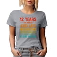 thumbnail image 1 of 12 Years of Being Awesome, Anniversary Celebration, Heather Grey T-Shirt, XL, 1 of 5