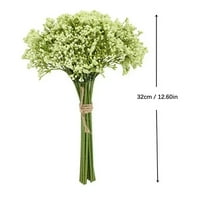 12×Yellow Flower Clearance! Artificial 12Pcs Babys Breath Artificial Flowers for Decoration Gypsophila Bouquet for Flower Arrangement Light