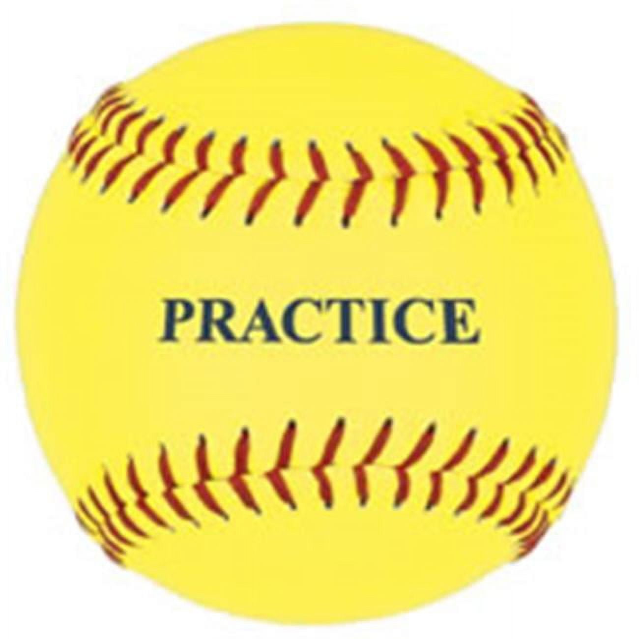 Practice Softball, Yellow, 12-Inch (One Dozen)