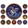 thumbnail image 1 of 12 Zodiac Signs Pearl Art Kit, Beginner-Friendly Pearl Diamond Painting Set, Calming Craft Activity for Stress Relief & Zodiac-Themed Decor (Aquarius), 1 of 7