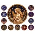thumbnail image 1 of 12 Zodiac Signs Pearl Art Kit, Beginner-Friendly Pearl Diamond Painting Set, Calming Craft Activity for Stress Relief & Zodiac-Themed Decor (Virgo), 1 of 7