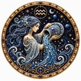 12 Zodiac Signs Pearl Art Kit, DIY Pearl Canvas Craft Set， All-In-One ...
