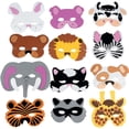 thumbnail image 1 of 12 Zoo Animal Masks Child Size Foam Dress Up Party Favors CO-MASFA, 1 of 1