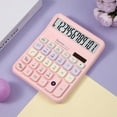 thumbnail image 1 of 12-bit High-Precision Desktop Calculator - Large Display, Big Buttons for Easy Use, No Batteries Required,solar and battery dual power supply, Perfect for Students & Office Work, 1 of 13