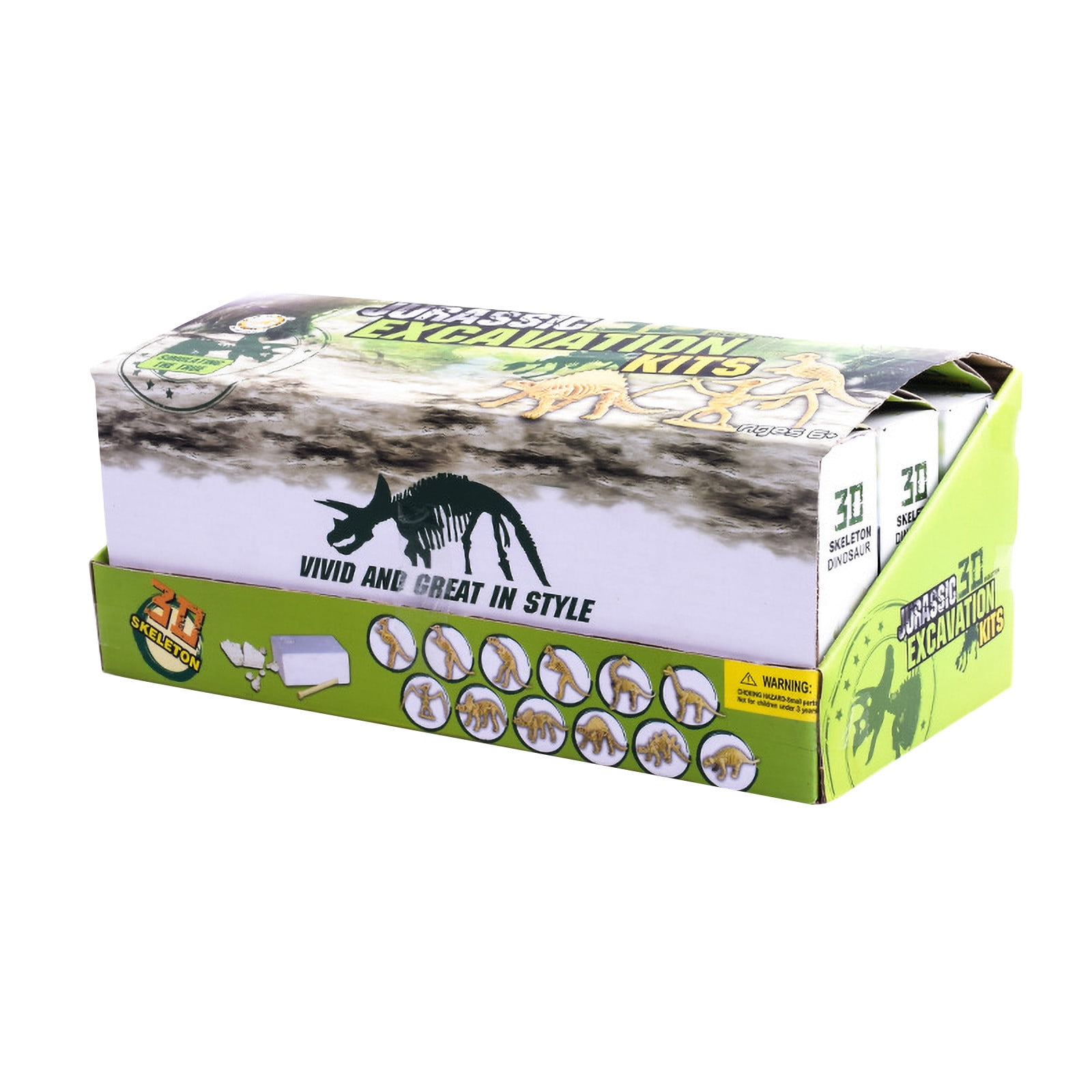 12Box Set Of Children's Dinosaur Archaeological Excavation Toys with