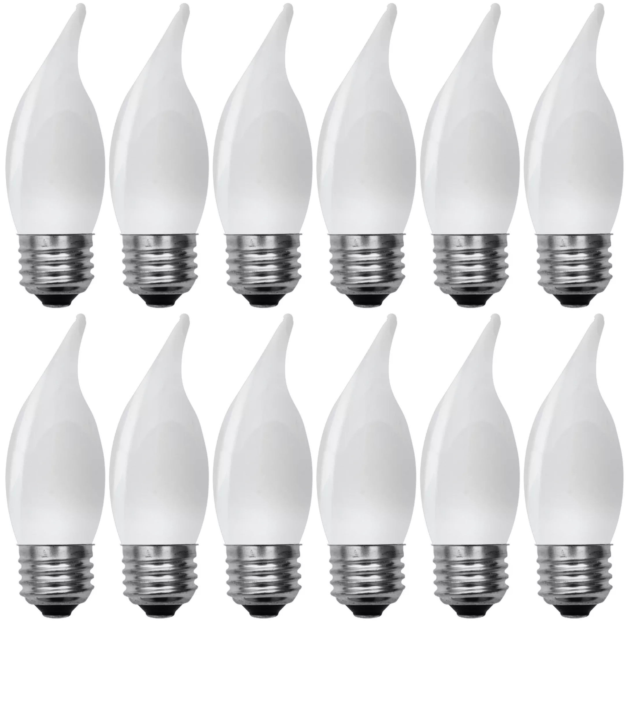 (12 bulbs) GE 48265 relax LED Decorative Chandelier light bulb, 60 watt