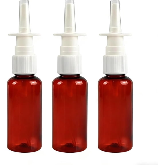 12 count 30ml 1oz Refillable  Plastic Fine Mist Nasal  Bottles Atomizers Sprayer Jar Pot Container For Makeup Water  Use Perfumes Essential Oils Travel