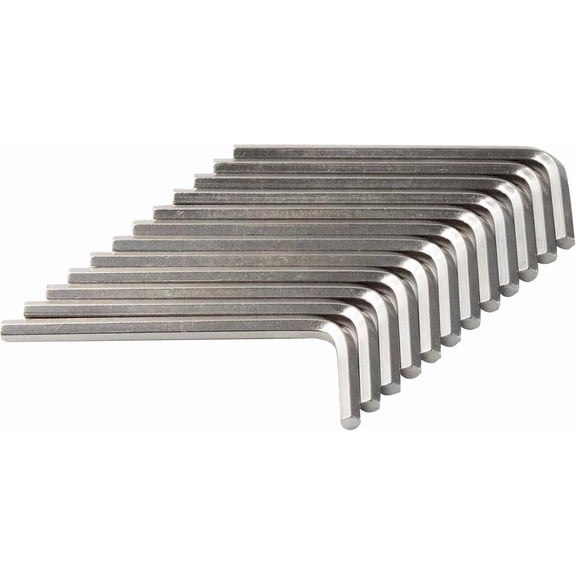 12 count 4mm Hex Key Wrench, L-Shape Allen Wrench Hex Key, Solid Steel Six-Edge Screw Driver, Hexagon Repairing Tool