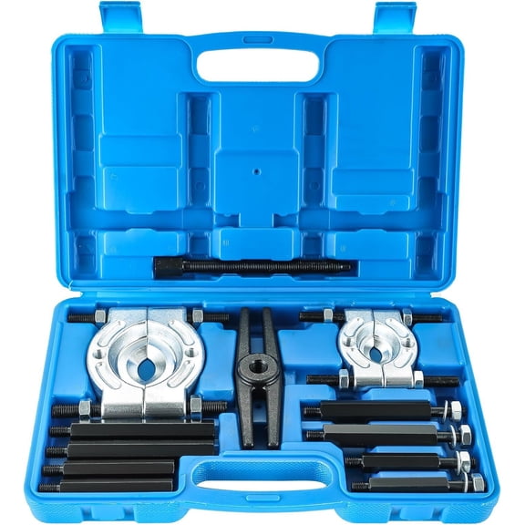 12 count Bearing Puller Set, Heavy Duty 5-Ton-Capacity Bearing Separator Kit with 2" and 3" , Wheel Hub Axle Puller Set Bearing Splitter Puller Kit Pinion Wheel Bearing Removal Kit