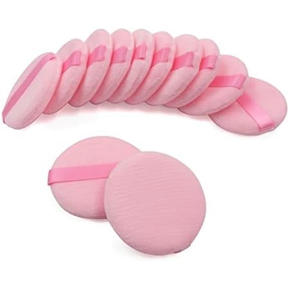 12 count Puff, Puff Makeup Puffs Pads, Velour Puff for Loose Foundation ()