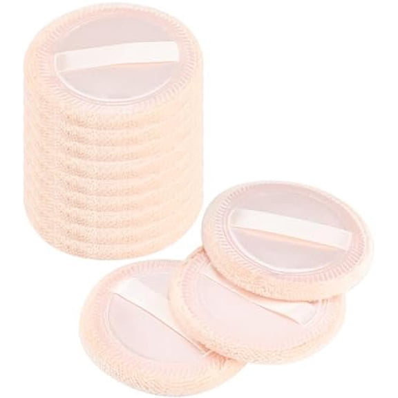 12 count   Puffs  Makeup Pads Soft Compact Puffs for Loose Setting Pressed , 2.36 Inch (Beige)