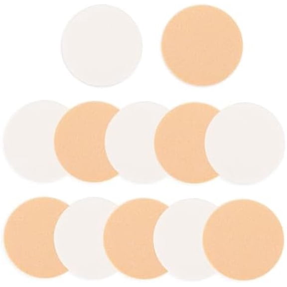 12 count Round Makeup Sponges for Foundation, Facial  Sponge Makeup Pads Round  Pad for Liquid Concealer Cream, Wet and Dry  Use