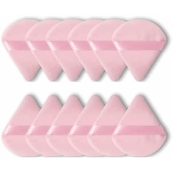 12 count Triangle Puff, Soft Makeup Wedges, Wet Dry Sponge for Setting Foundation ()
