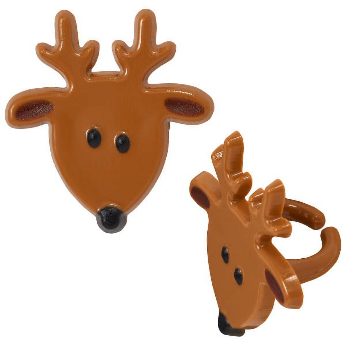 12 ct Reindeer Cupcake Topper Rings*