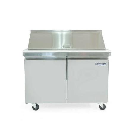 Norpole 12 cu. ft. Mega Top Commercial Refrigerator in Stainless Steel in Stainless Steel