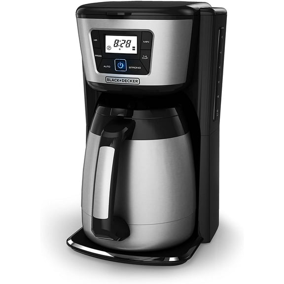 12-cup Capacity Coffee Maker with Stainless Steel Coffee Pot, Easy To Clean