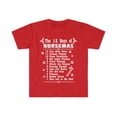 thumbnail image 1 of 12 days of Nursemas Christmas Unisex T-shirt S-3XL Nurses Xmas, 1 of 2