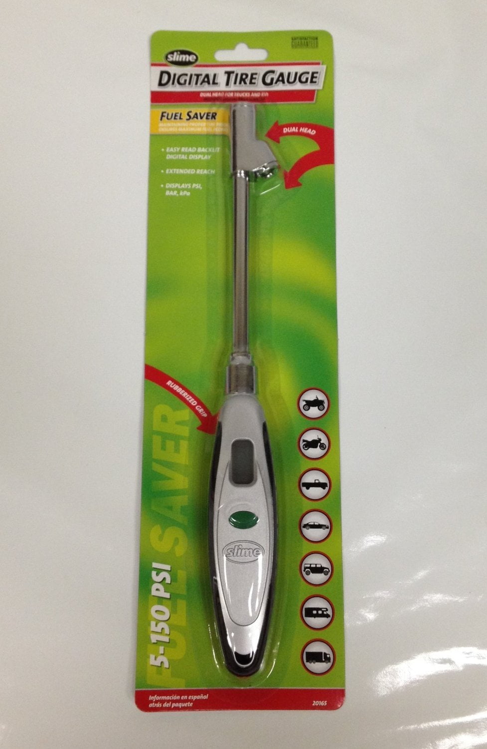(12) ea Slime 20165 5-150 PSI, Dual Head, Digital Truck Tire Air Pressure Gauges