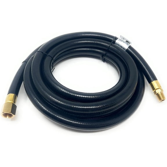 Madol 12 feet Propane Hose Assembly with 3/8 Female Flare Nut x  Male NPT Brass Fittings, High or Low Pressure LP Gas appliances, For tanks, RV, Grills, Fire Pit, Turkey Fryers, and BBQ [948-555]
