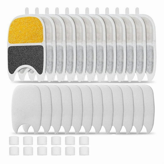 12 * filter elements 12 * sponge pads 12 * sponges-White