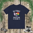 thumbnail image 1 of 12 foot Skeleton Club funny LGBTQ pride Giant Skelly Unisex Leisure T-shirt, 1 of 7