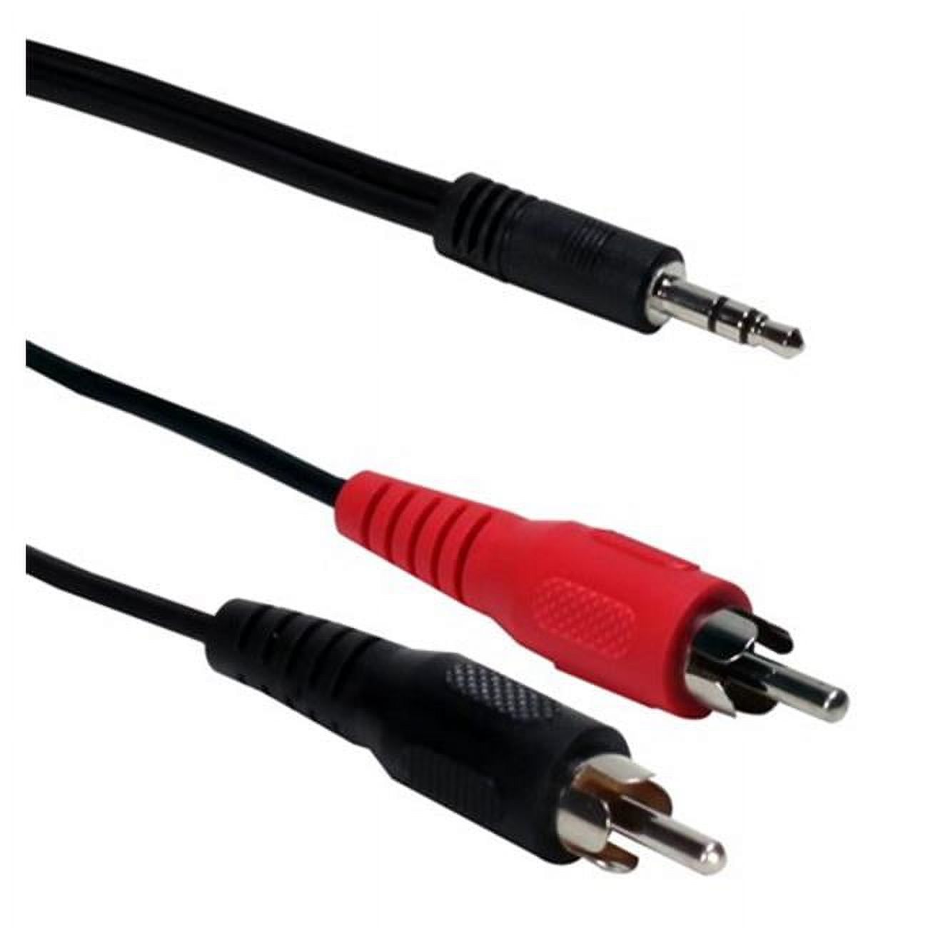 12 ft.&#44; 3.5 mm. Mini-Stereo Male to Dual-RCA Male Speaker Cable - image 1 of 1